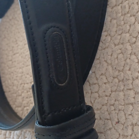 COLUMBIA Sportswear Company, Leather Black Belt Preowned 38 - Picture 2 of 13